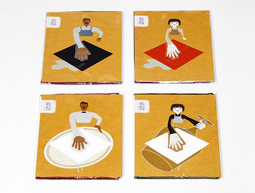 Gauze dish towel and kitchen cloth