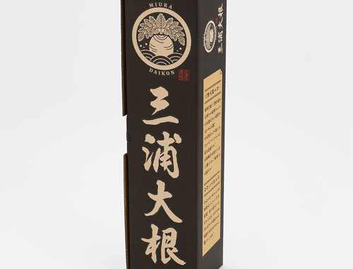 Shipping box for one Miura daikon (radish)